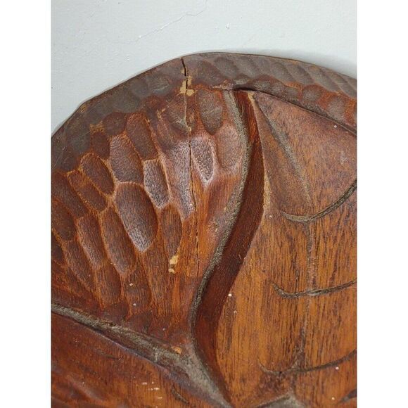 Wooden African Mask Decor Antique Decorative Large Good Blessings - Picture 11 of 16